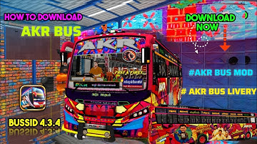 NEW 🔥AKR 🤩 BUS MOD|AKR BUS LIVERY  🤯MOD  BUS SIMULATOR INDONESIA |AKR BUS DOWNLOAD