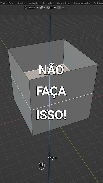 Problemas com a extrusão no Blender? Eu te ajudo! #blender #tutorialblender #blendertutorial