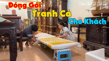 Đóng Gói Tác Phẩm Tranh Cá Chép Vượt Vũ Môn Sẽ NTN | Trai Thợ Gỗ
