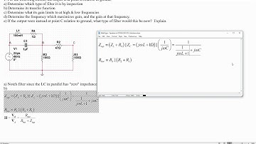 Frequency Response and Filters: Extra Problem #1