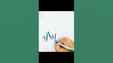 "Ayesha" Cursive Handwriting✍️ #shorts #viral #trending #calligraphy #cursivewriting #lettering