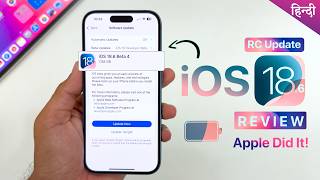 iOS 18.6 RC Review Hindi | Battery backup | Performance | Should You Update?🔥