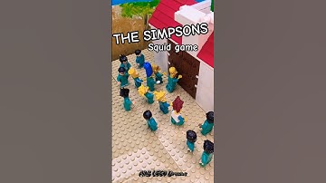 Squid Game X Simpsons: Red Light, GREEN light CHAOS#lego #stopmotion #squidgame #SIMPSON #donut