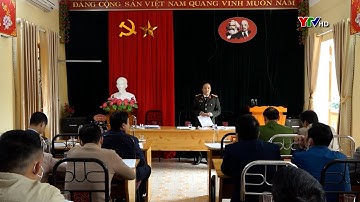 Đại tá Đặng Hồng Đức - G/Đ Công an tỉnh dự sinh hoạt tại chi bộ Ban QL rừng phòng hộ huyện Trạm Tấu