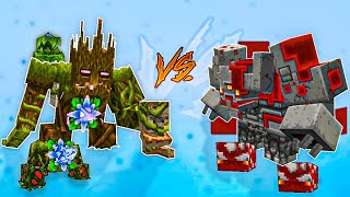 JUNGLE ABOMINATION vs REDSTONE MONSTROSITY - Minecraft PE