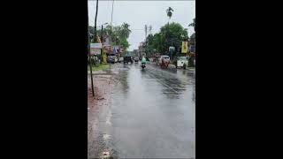 After the scorching heat for a  week the retreating monsoon gives relief.