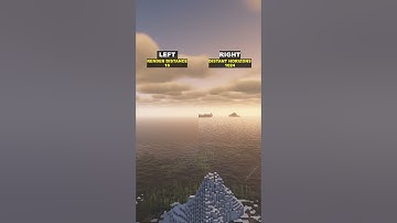 Choose Your Minecraft Render Distance! #shorts