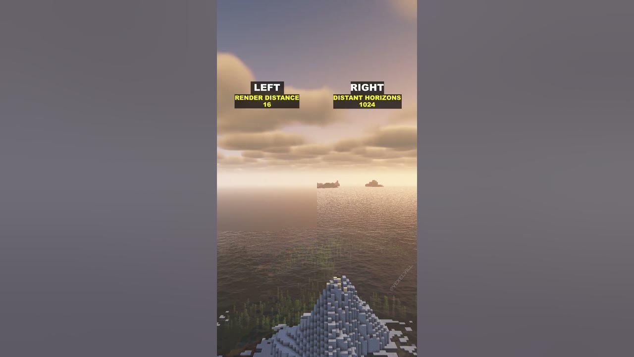 Choose Your Minecraft Render Distance! #shorts