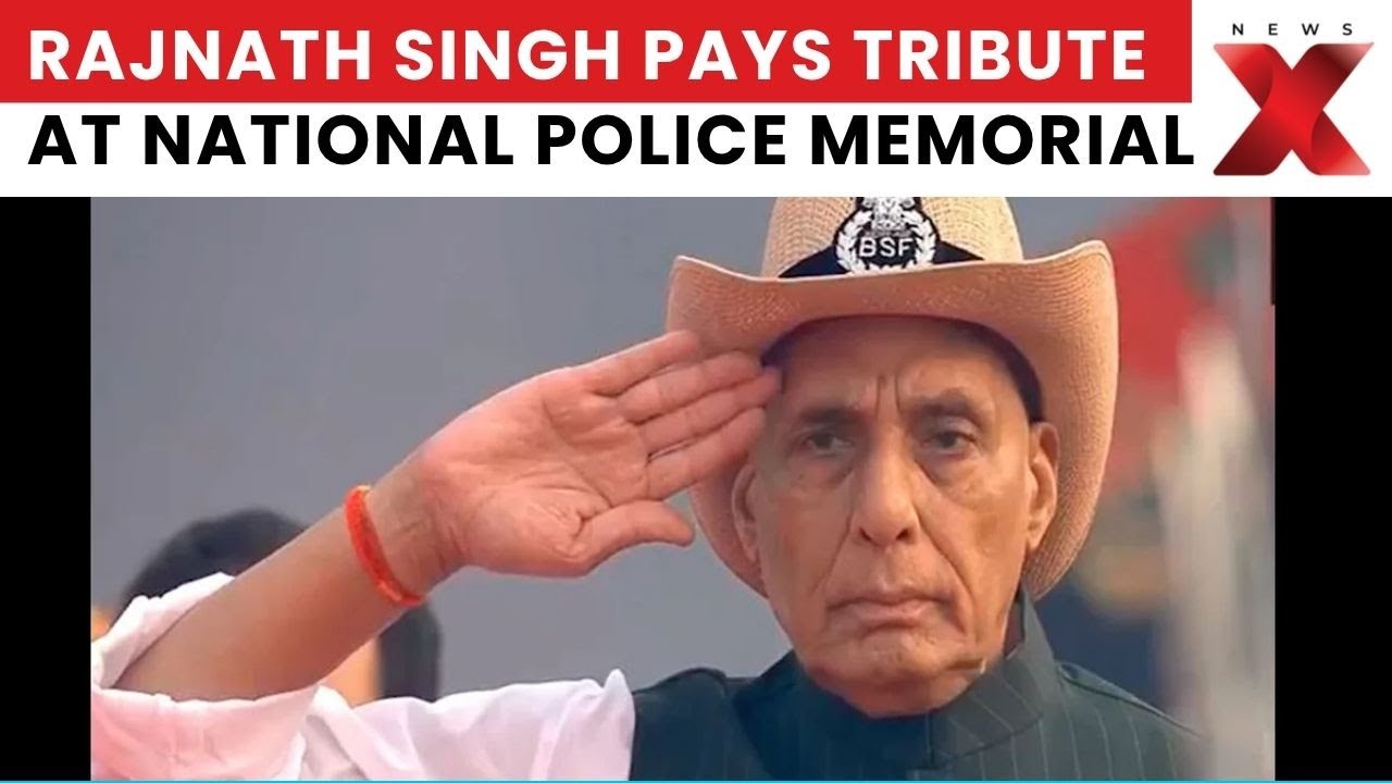 Rajnath Singh Pays Tribute at National Police Memorial on Police Commemoration Day | NewsX