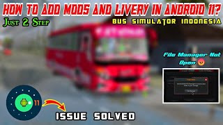 Bussid Android 11 Issue Solved |How To Add Livery And Mods In Bussid | File Manager Not Open #Bussid screenshot 3