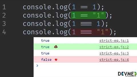 JavaScript Pills: strict equality operator ( "===" vs "==" )