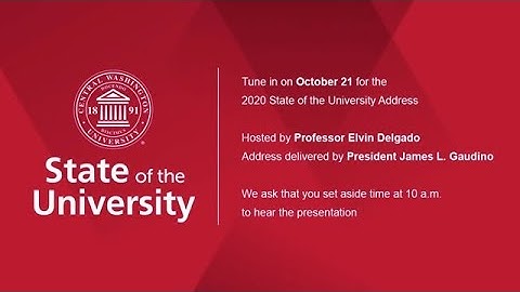 State of the University 2020