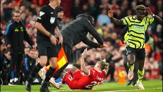 Liverpool star Tsimikas taken to hospital after horror collision with his own manager Klopp on...