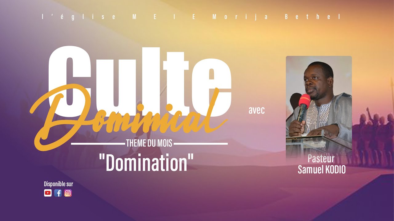 Culte dominical de l'église Morija bethel ( Pasteur Samuel Kodio) YouTube
