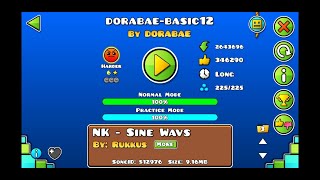 Dorabae basic 12 by dorabae 100% [harder] geometry dash