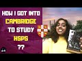 How I Got into Cambridge for Human, Social and Political Sciences | University Application Tips