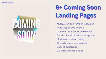 Modern Coming Soon Template Collection - 8 Unique Responsive Designs
