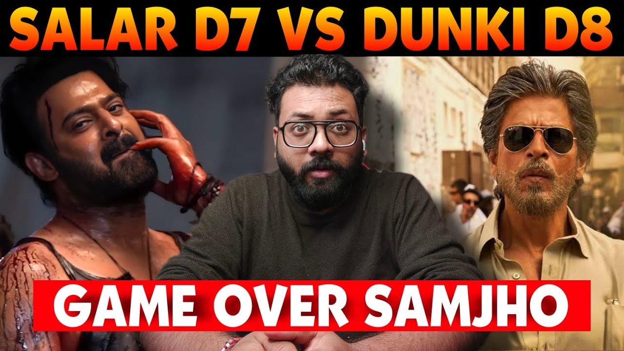 Salaar Vs Dunki Box Office Collection Comparison | Dunki Day 8 Vs Salaar Day 7 Total Collection