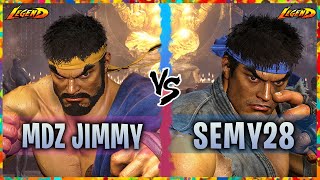 SF6 ▰ Ryu ( MDZ Jimmy ) Vs. Ryu ( Semy28 )『 Street Fighter 6 』