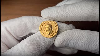 Cesarstwo Rzymskie. Wespazjan (69–79). Aureus 75–79, Rzym - RZADKI | Niemczyk Aukcja 44