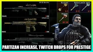 Partizan Increase, Drops Boost Prestige Progress Crazy - Tips not lose Drops Rewards After Prestige