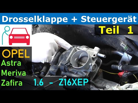 Remove throttle body and control unit (Astra H 1.6 (Z16XEP)) Part 1/3