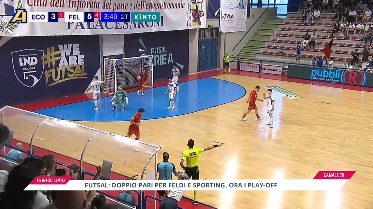 Futsal: doppio pari per Feldi e Sporting, ora i play-off