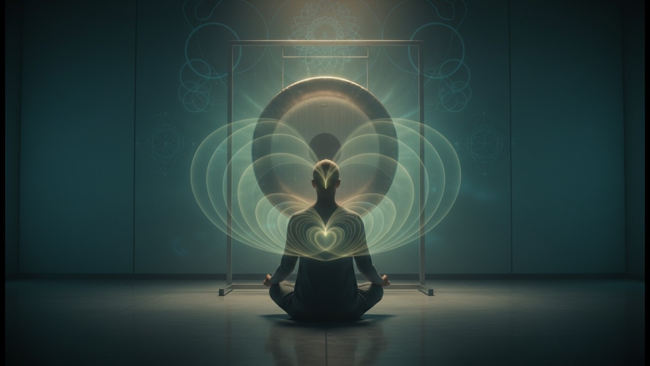 528Hz Deep Peace Transmission | Silver Gong & DNA Resonance