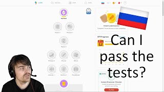 Can I pass the Russian tests on Duolingo? Also with my thoughts on the site.