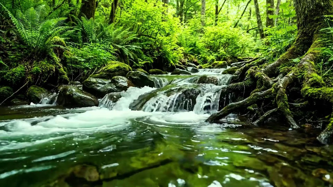 Tranquil Forest Stream and Birdsong, Relaxing Nature Sounds and ASMR for Peaceful Sleep