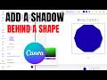 How To Add A Shadow Behind A Shape In Canva