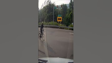 When a cyclist runs a red light. #shorts