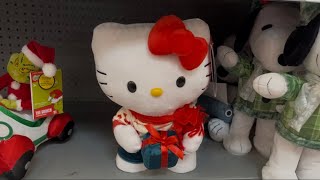 Gemmy Animated Christmas Side Stepper Hello Kitty with Present