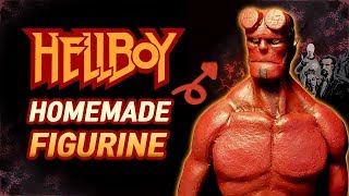 Sculpting Hellboy From Mignola Comic | 헬보이 피규어 만들기_ FIMO SOFT,  Acrylic
