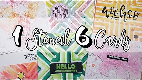 Creating Multiple Cards with 1 Stencil | Creative Cardmaking | Stencils