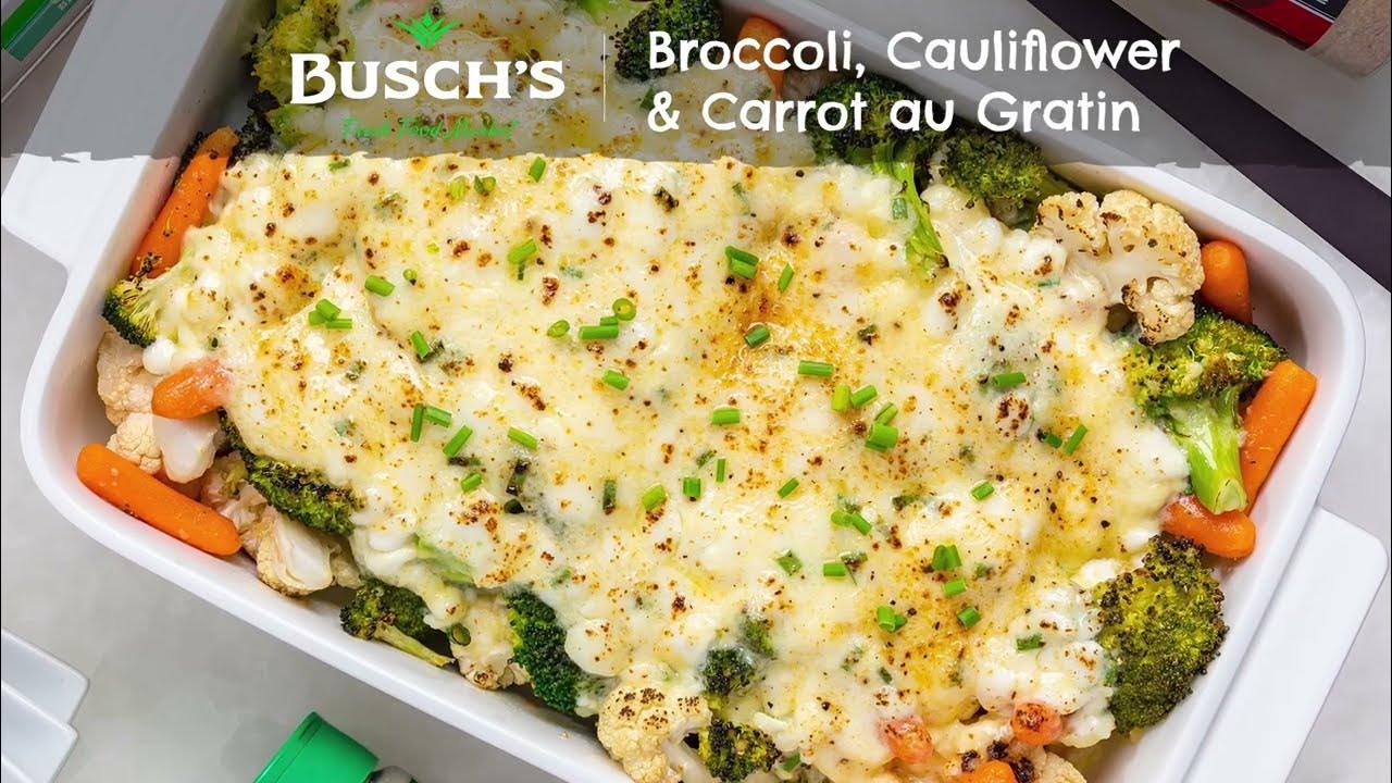 Broccoli Cauliflower and Carrot au Gratin YouTube