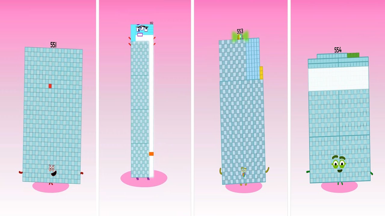 WoW! It's Numberblocks 551, 552, 553 and 554 | Best Sprunki Compilation ...