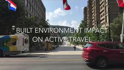Impact of Built Environment on Active Travel