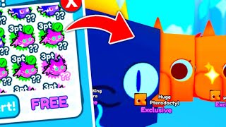 I Opened Free Huges Pet Simulator X Huge-A-Tron
