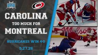 Hurricanes too Much For Montreal; Win Game 4 4-0