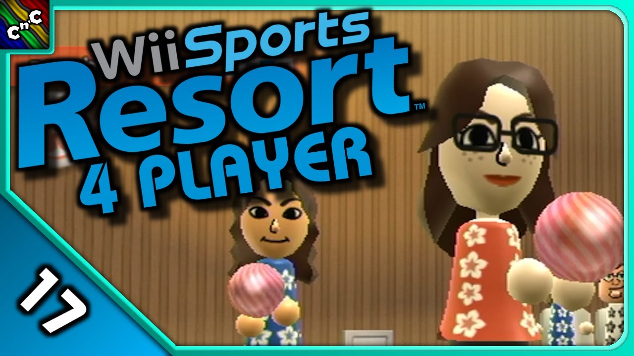 КОМАНДНАЯ ИГРА В БОУЛИНГ НА 100 КЕГЛЕЙ! | Wii Sports Resort, 4 ИГРОКА, Эпизод 17 | Couch Plays