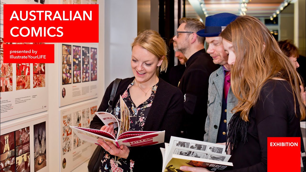 Australian Comics presented by IllustrateYourLife exhibition - Berlin 2020