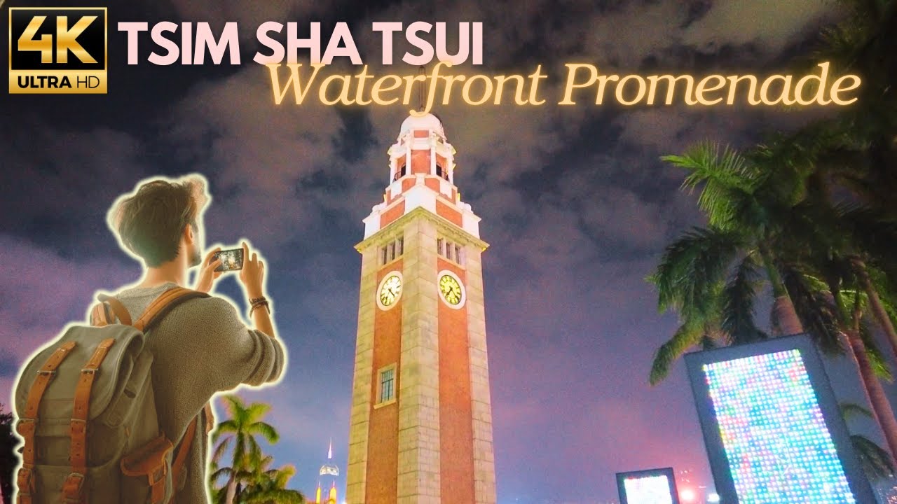 Hong Kong After Dark: Tsim Sha Tsui Promenade in Stunning【4K HDR】