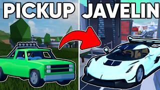 Trading from Pickup to Javelin in Roblox Jailbreak | Part 1