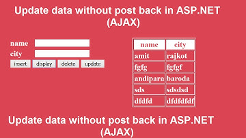 Update data without post back in ASP.NET using AJAX