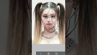 how to use perfect face template in ibis paint x