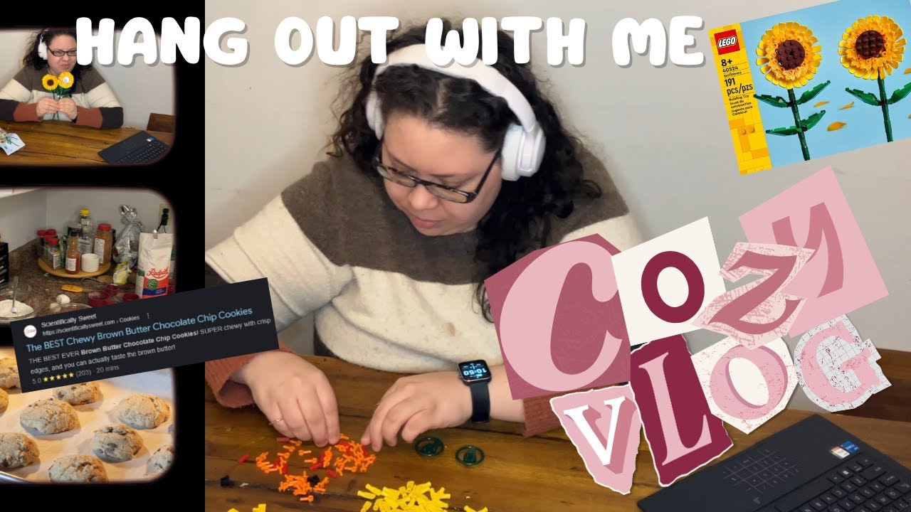 30 Minutes of Cozy Calm ☁️ LEGO Flowers, Cookies & Rain Sounds (No Talking)
