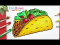 Cómo dibujar un TACO - Paso a paso