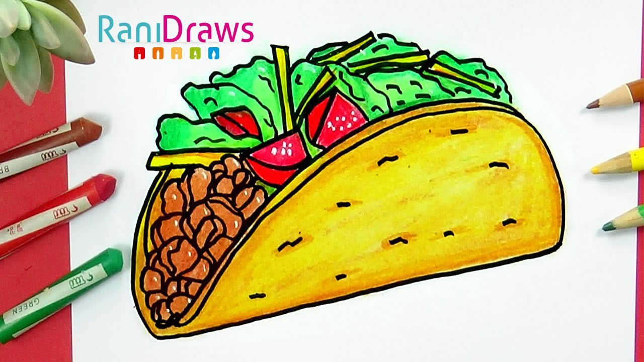 How to draw a TACO - Step by step - thptnganamst.edu.vn