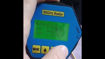 Radar level meter debugging video